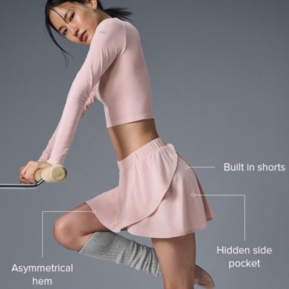 ALO NWT BALLET PINK SKIRT XS - Picture 3 of 6